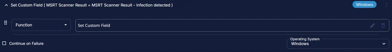 Row 4b Set Custom Field